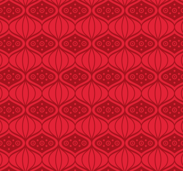 Papier peint rouge style oriental écarlate - TenStickers