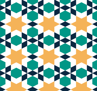 Papier peint ornements marocains étoile - TenStickers