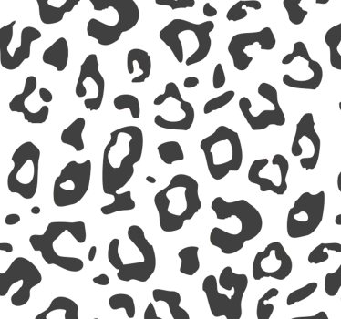 Tapisserie imitation léopard noir - TenStickers