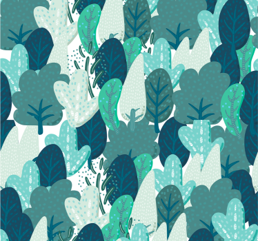 Papier peint chambre Forêt de dessin animé - TenStickers