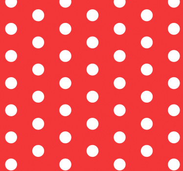 Papier peint rouge à pois blancs - TenStickers