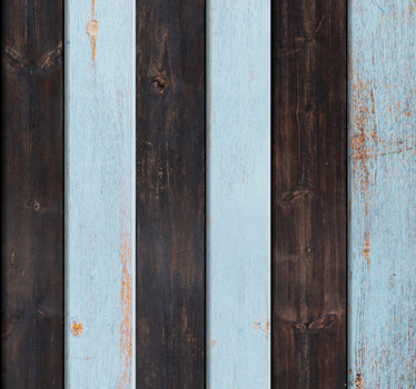 Papier peint rayures verticales effet bois blanc et marron - TenStickers