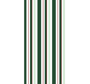 Papier peint rayures verticales harmonie vert et rouge - TenStickers
