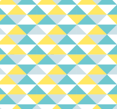 Papier peint salon géométrique jaune et nuances de bleu - TenStickers