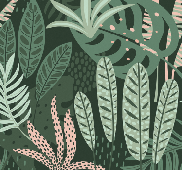 Papier peint retro Palmiers estivaux - TenStickers