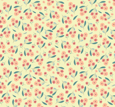 Tapisserie salon sticker de fleurs colorées - TenStickers