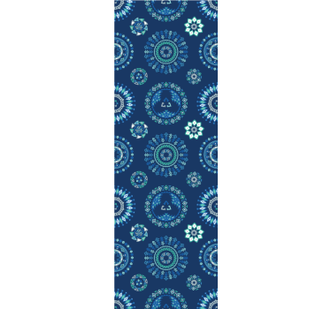 Papier peint salon essence de tuile de mandala - TenStickers