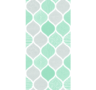 Papier peint salon motifs géométriques texturés - TenStickers