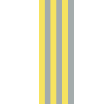 Papier peint ligne horizontale rayures gris jaune - TenStickers