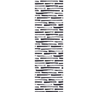 Papier peint ligne horizontale motif à rayures abstraites - TenStickers