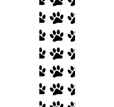 Papier peint chat conception de modèle de patte - TenStickers