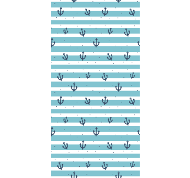 Papier peint rayures motif de bandes maritimes - TenStickers
