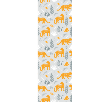 Papier peint chat décor à motifs félins - TenStickers