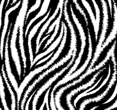Papier peint salon zèbre noir et blanc irrégulier classique - TenStickers