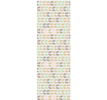 Papier peint ligne horizontale motif de flèche à chevrons - TenStickers