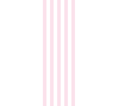 Papier peint rayures rose nordique et blanc - TenStickers