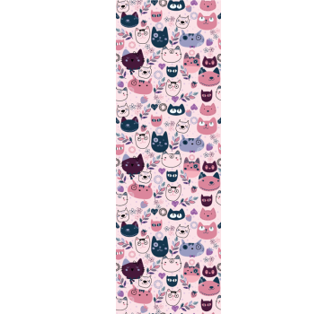 Papier peint chat visages de chats espiègles - TenStickers