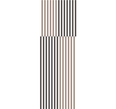 Papier peint rayures design beige et marron élégant - TenStickers