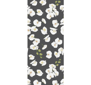 Papier peint fleur Orchidées blanches - TenStickers