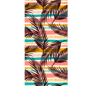 Papier peint salon feuillage de palmier exotique - TenStickers