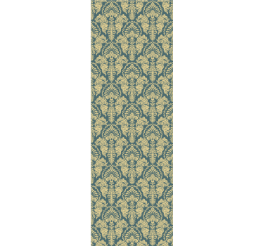 Papier peint salon fleurs baroques beiges - TenStickers