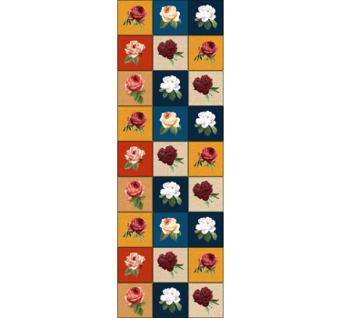 Papier peint fleurs modernes Roses vintages French design - TenStickers