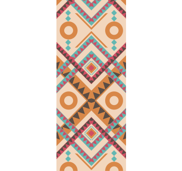 Papier peint design de losanges multicolores - TenStickers