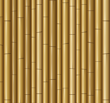 Papier peint salon imitation bambou - TenStickers