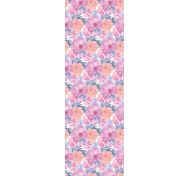 Papier peint fleurs hibiscus aquarelle - TenStickers