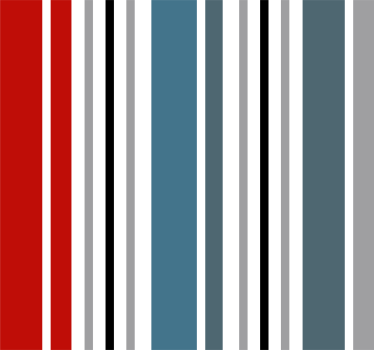 Papier peint rayures verticales bleu et rouge - TenStickers