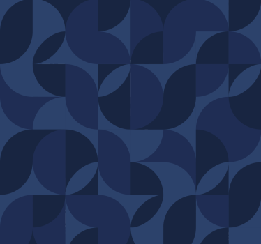 Papier peint géométrique rétro bleu foncé - TenStickers