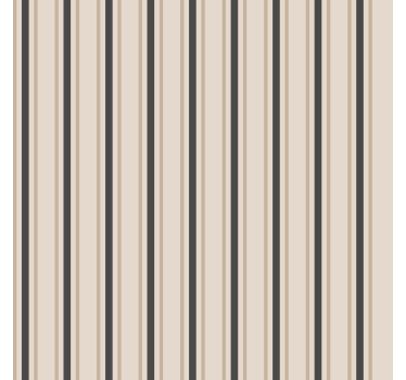 Papier peint ligne verticale couleurs noir et beige - TenStickers
