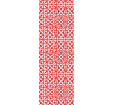 Papier peint rouge motifs complexes - TenStickers