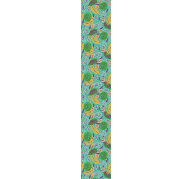 Papier peint salon scène de feuilles tropicales - TenStickers