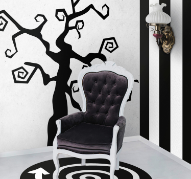 Papier peint rayures verticales larges noires et blanches - TenStickers