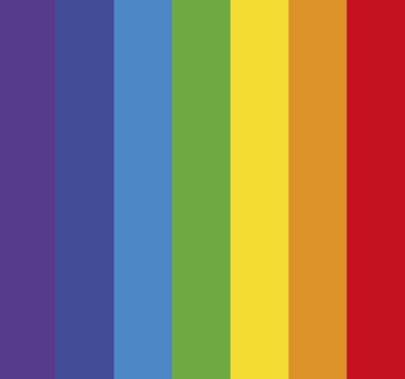 Papier peint rayures multicolores arc-en-ciel - TenStickers