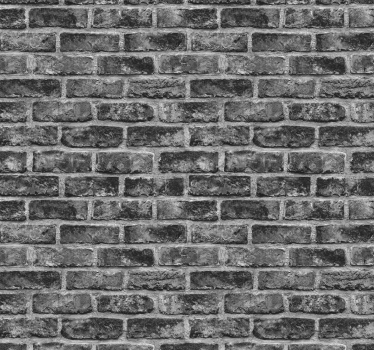 Papier peint pierre Brique noire - TenStickers