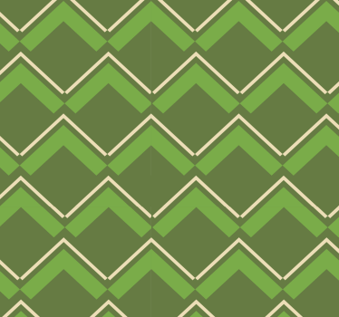 Papier peint retro losanges fond vert - TenStickers