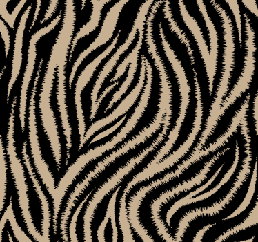 Papier peint zèbre en noir et beige - TenStickers