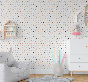 Papier peint étoiles multicolores - TenStickers