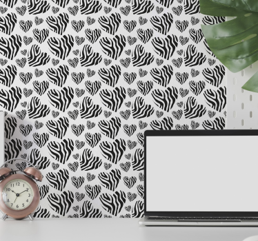 Papier peint chambre motif zèbre simplicité - TenStickers