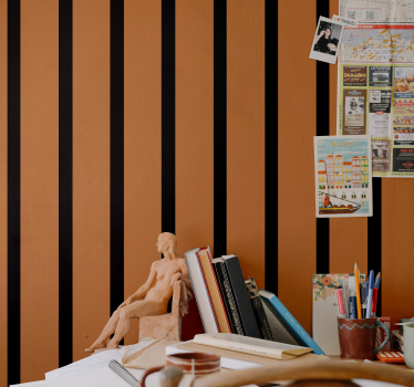 Papier peint rayures motif rayé - TenStickers