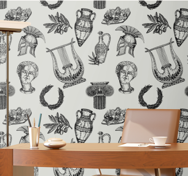 Papier peint classique iconographie romaine - TenStickers
