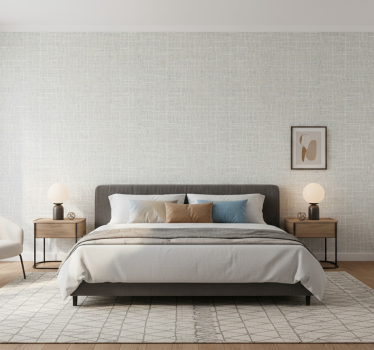 Papier peint chambre adulte uni color structure - TenStickers