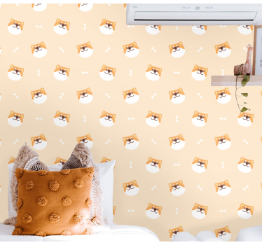 Papier peint chiens motif amusant félin - TenStickers