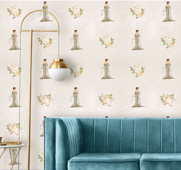 Papier peint motif belle époque - TenStickers
