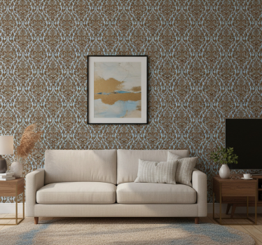 Papier peint classique motif damassé - TenStickers