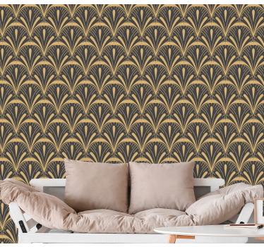 Papier peint classique motif style art déco - TenStickers