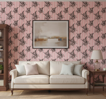 Papier peint classique motif toile de jouy - TenStickers