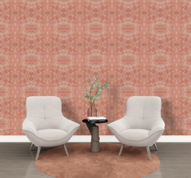 Papier peint terracotta faux lin - TenStickers